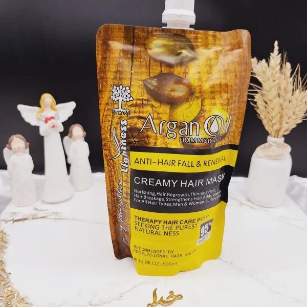 ماسک مو ساندیسی  آرگان تغذیه کننده مراکشی ساخت اسلواکی  لایتنس 500 میل 95% ARGAN OIL کد 6561 اصلی و اورجینال