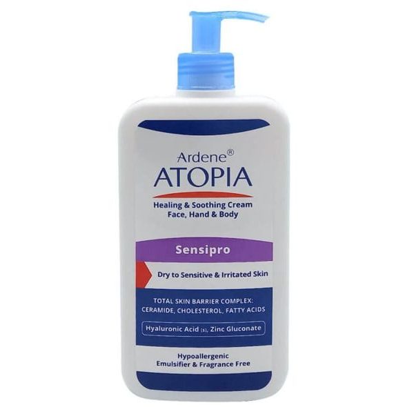 کرم مرطوب کننده و التیام بخش آردن سری Atopia مدل Sensipro حجم 500 میلی لیتر