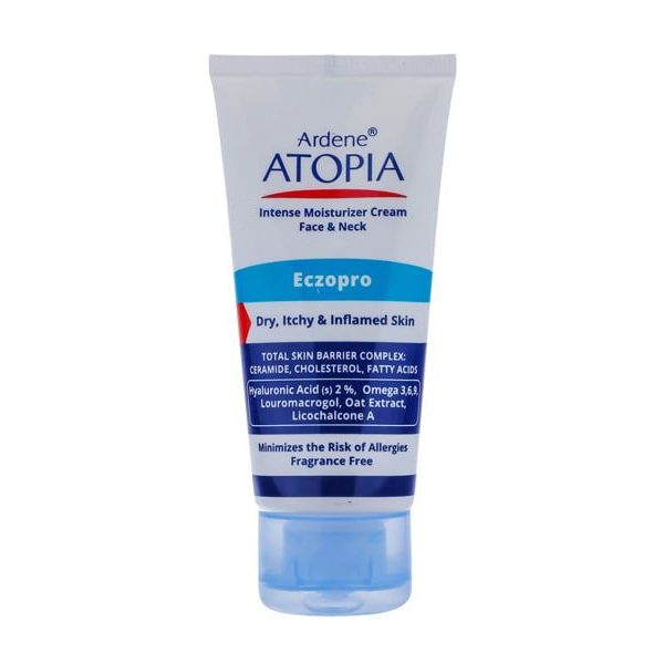 کرم مرطوب کننده Eczopro آردن سری Atopia مناسب صورت و گردن حجم 50 میلی لیتر