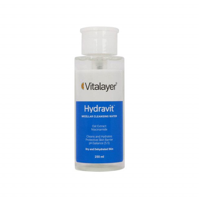 محلول پاک کننده آرایش ویتالیر مدل Hydravit حجم 250 میلی لیتر