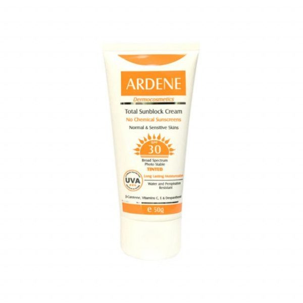کرم ضد آفتاب آردن SPF 30 مناسب پوست معمولی و حساس وزن 50 گرم - رنگی